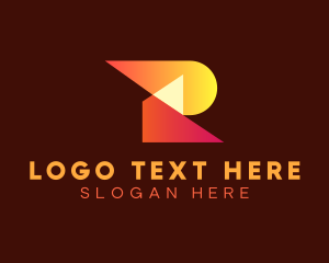 Marketing Agency - Creative Studio Letter R logo design