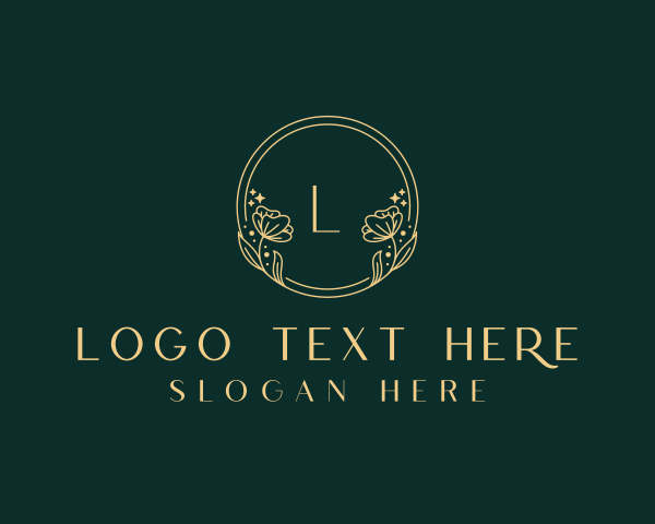 High End - Floral Wellness Spa logo design