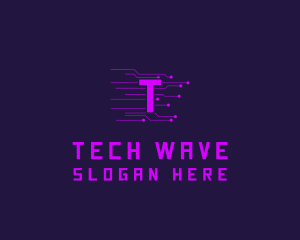 Techno - Electric Circuit Technology logo design