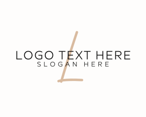 Esthetician - Elegant Business Letter logo design