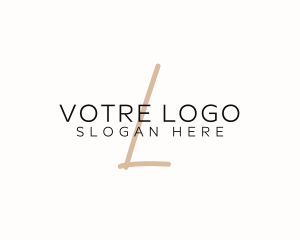 High End - Elegant Business Letter logo design