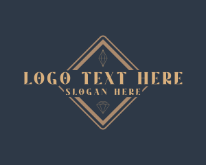 Luxury - Elegant Diamond Jewelry logo design