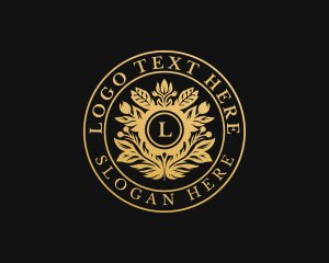 Golden - Floral Event Boutique logo design