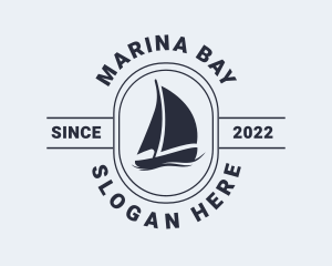 Ocean Sailing Boat logo design