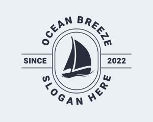 Cruising - Ocean Sailing Boat logo design