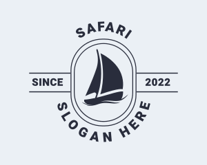Marine - Ocean Sailing Boat logo design