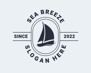 Sailing - Ocean Sailing Boat logo design