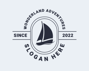 Ocean Sailing Boat logo design