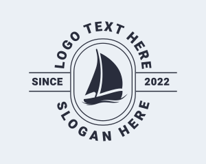 Steamboat - Ocean Sailing Boat logo design