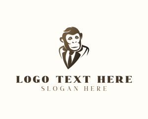 Formal - Monkey Ape Suit logo design