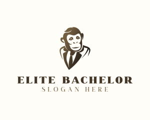 Bachelor - Monkey Ape Suit logo design