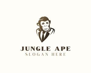 Ape - Monkey Ape Suit logo design