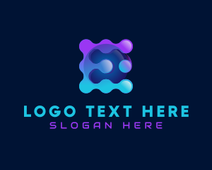 Globe - Global Tech Company Letter E logo design