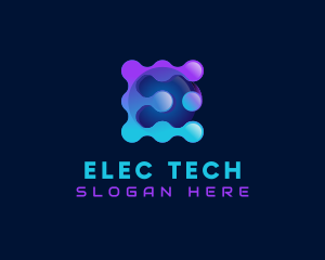 Global Tech Company Letter E logo design