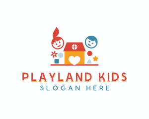 Kindergarten Kids Learning logo design