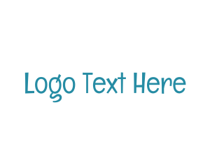 Playful - Blue Playful Wordmark logo design