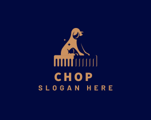 Dog Grooming Veterinarian Clinic Logo