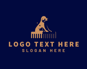 Pet - Dog Grooming Veterinarian Clinic logo design