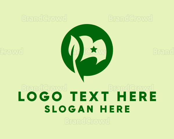Eco Friendly Flag Logo