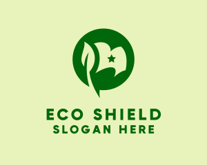 Eco Friendly Flag logo design