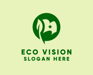 Eco Friendly Flag logo design