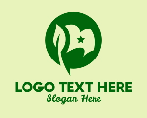 Thumb - Eco Friendly Flag logo design