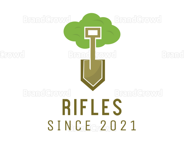 Tree Planting Shovel Logo