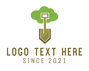 Maintenance - Tree Planting Shovel logo design