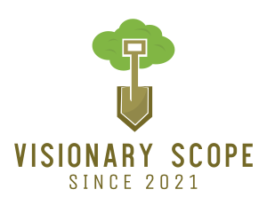 Scope - Tree Planting Shovel logo design