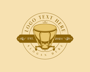 Badge - Timpani Orchestral Music logo design