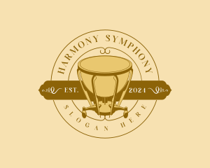 Orchestra - Timpani Orchestral Music logo design