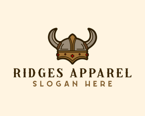 Viking Warrior Helmet Costume logo design