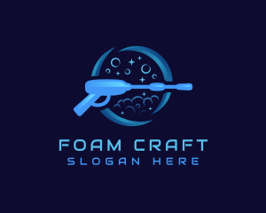 Foam - Power Wash Cleaning Maintenance logo design