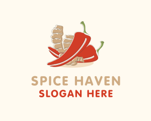 Ginger Chili Pepper logo design