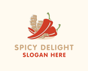 Tabasco - Ginger Chili Pepper logo design