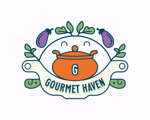 Restaurant Cooking Pot logo design