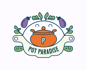 Pot - Restaurant Cooking Pot logo design