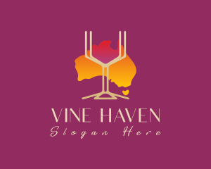 Red Wine Australia logo design