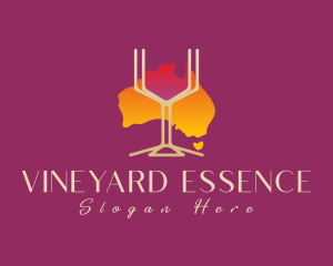 Red Wine Australia logo design