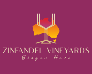 Red Wine Australia logo design