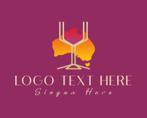 Lounge - Red Wine Australia logo design