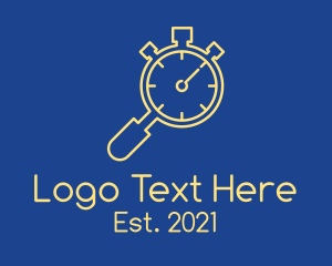 Countdown - Magnifying Lens Timer logo design