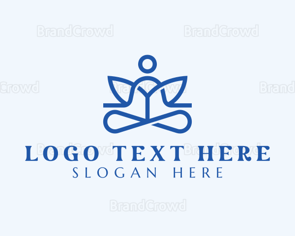 Wellness Yoga Meditation Logo