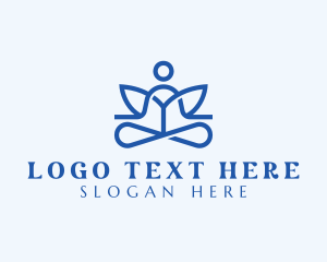 Meditation - Wellness Yoga Meditation logo design