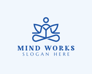 Wellness Yoga Meditation logo design