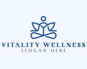 Wellness Yoga Meditation logo design