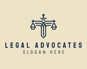 Sword Scales Legal logo design