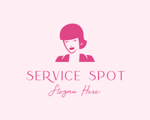 Attendant - Pink Attendant Woman logo design