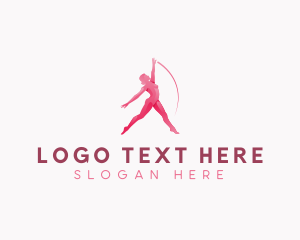 Ballet - Woman Fitness Dance logo design