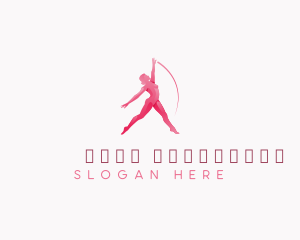 Woman Fitness Dance Logo